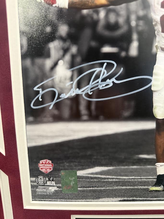 Derrick Henry Autographed Hand Signed Custom Framed Alabama Crimson Tide Photo - Beckett COA