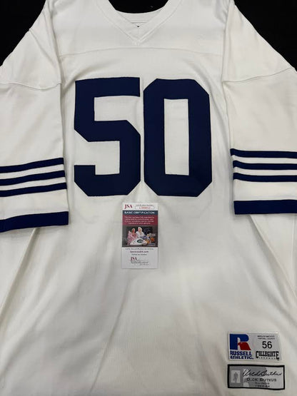 Dick Butkus Autographed Hand Signed Custom Illinois Fighting Illini Jersey W/ Inscription - JSA COA