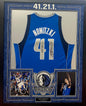 Dirk Nowitzki Autographed Hand Signed Custom Framed Dallas Mavericks Jersey W/ Inscription - Fanatics COA