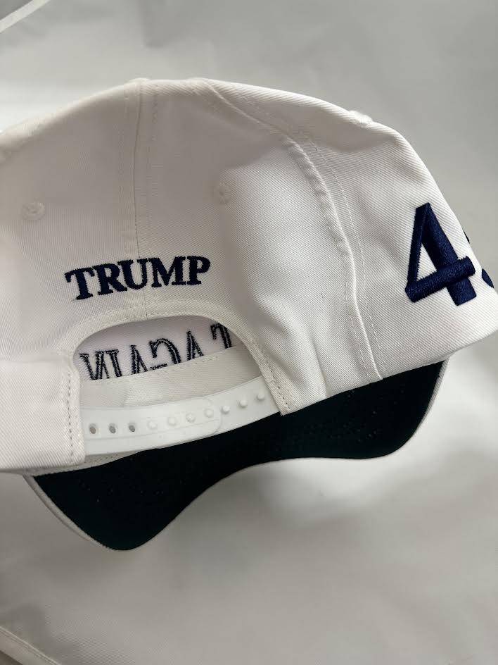 Donald Trump Autographed Hand Signed MAGA Hat (White) - Beckett LOA