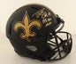 Drew Brees Autographed Hand Signed Full Size Replica Eclipse Speed Helmet W/ Insc. - Beckett COA