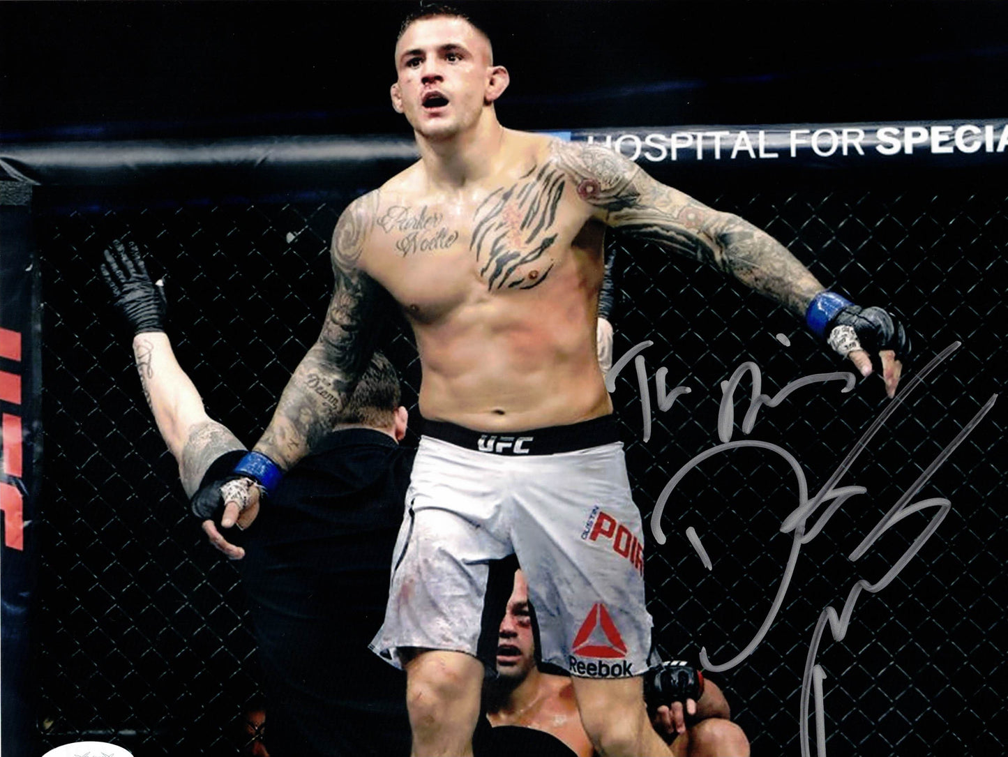 Dustin Poirier Autographed Hand Signed 8x10 UFC Photo - JSA COA