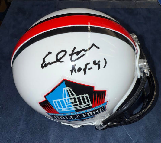 Earl Campbell Autographed Hand Signed HOF Mini Helmet W/ Inscription - Beckett Witness Hologram
