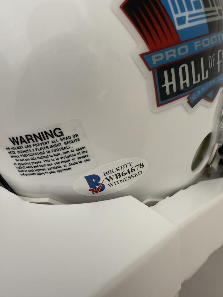 Earl Campbell Autographed Hand Signed HOF Mini Helmet W/ "HOF 91" Inscription - Beckett Witness