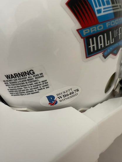 Earl Campbell Autographed Hand Signed HOF Mini Helmet W/ "HOF 91" Inscription - Beckett Witness