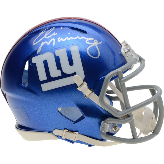 Eli Manning Autographed Hand Signed New York Giants Mini Helmet - Fanatics COA