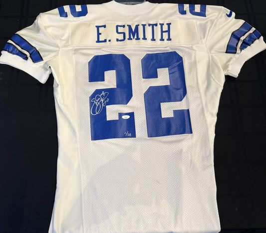Emmitt Smith Autographed Hand Signed Authentic Nike Dallas Cowboys Jersey - JSA COA