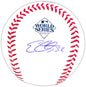 Evan Carter Autographed Hand Signed World Series Ball - Beckett COA