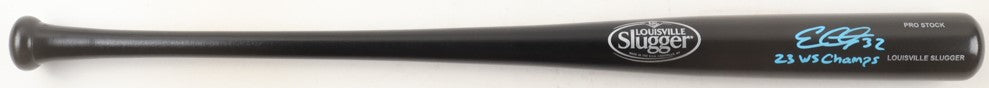 Evan Carter Autographed Hand Signed Baseball Bat W/ Insc. - Beckett COA