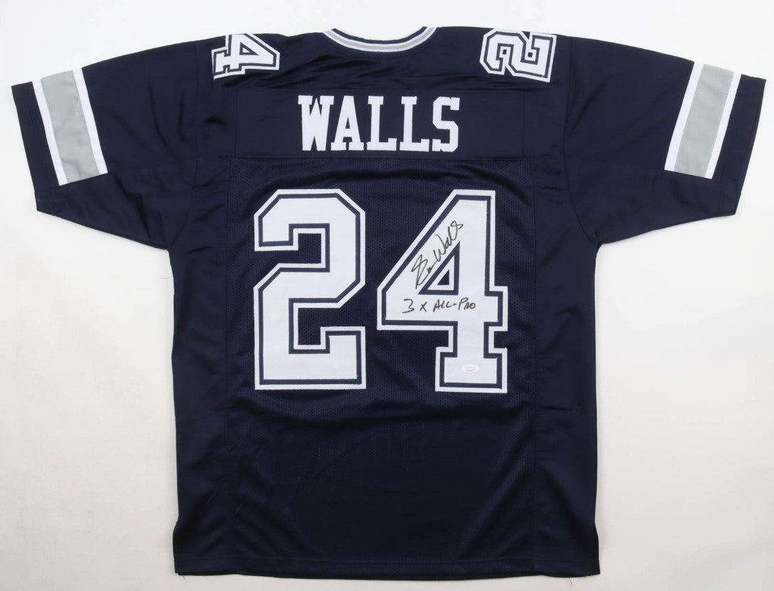 Everson Walls Autographed Hand Signed Custom Dallas Cowboys Jersey W/ Insc. - JSA COA
