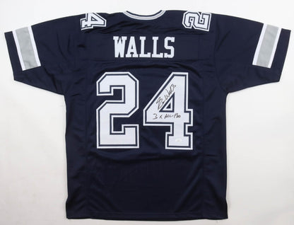 Everson Walls Autographed Hand Signed Custom Dallas Cowboys Jersey W/ Insc. - JSA COA