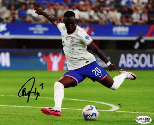 Florian Balogun Autographed Hand Signed 8x10 USMNT Photo - JSA COA