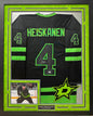 Miro Heiskanen Autographed Hand Signed Custom Framed Dallas Stars Jersey - Beckett COA