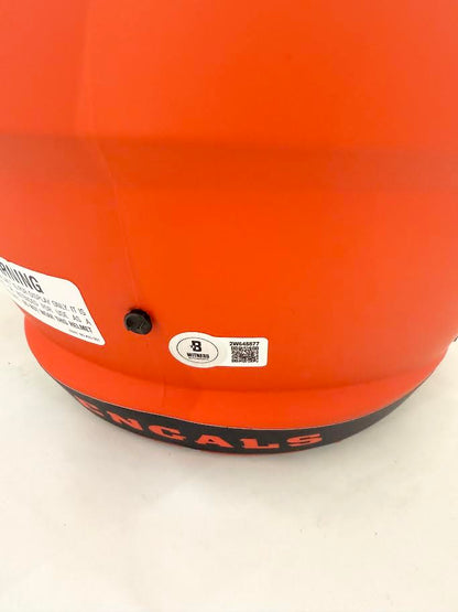 Ja'Marr Chase Autographed Hand Signed Full Size Replica Cincinnati Bengals Helmet - Beckett COA