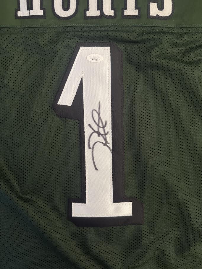 Jalen Hurts Autographed Hand Signed Custom Philadelphia Eagles Jersey - JSA COA