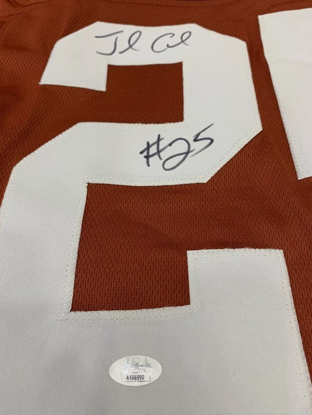 Jamaal Charles Autographed Hand Signed Custom Texas Longhorns Jersey - JSA COA