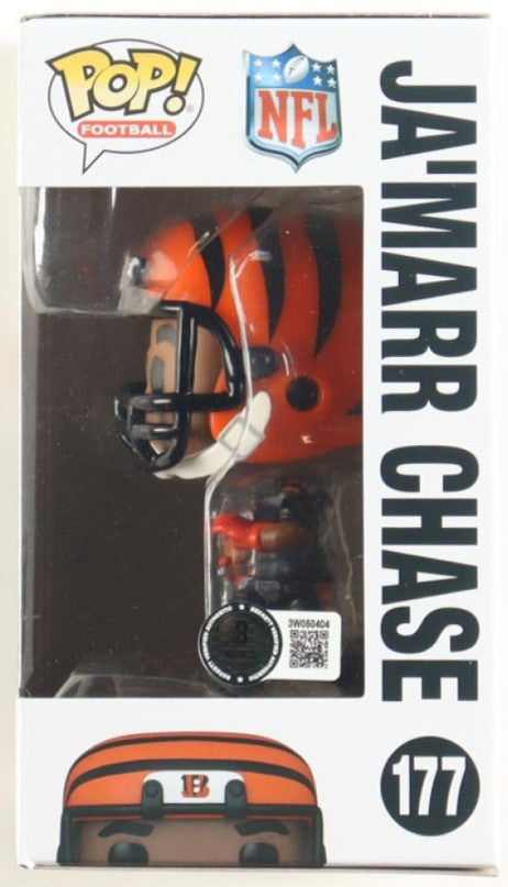 Jamarr Chase Autographed Hand Signed Funko Pop - Beckett COA