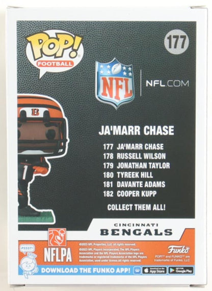 Jamarr Chase Autographed Hand Signed Funko Pop - Beckett COA