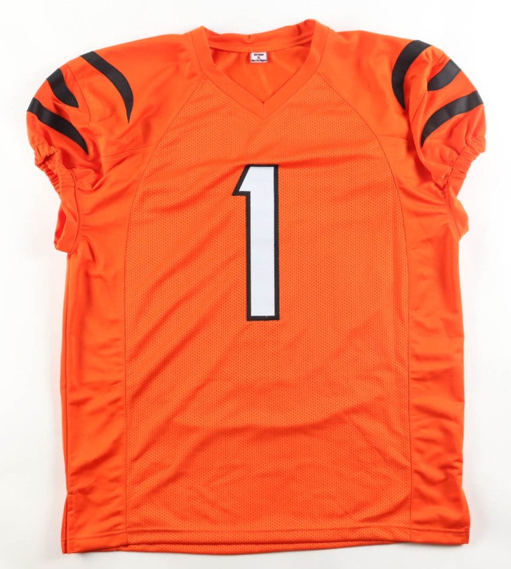 Ja'Marr Chase Autographed Hand Signed Custom Cincinnati Bengals Jersey - Beckett COA