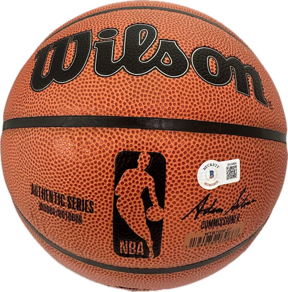 James Harden Autographed Hand Signed Basketball - Beckett COA