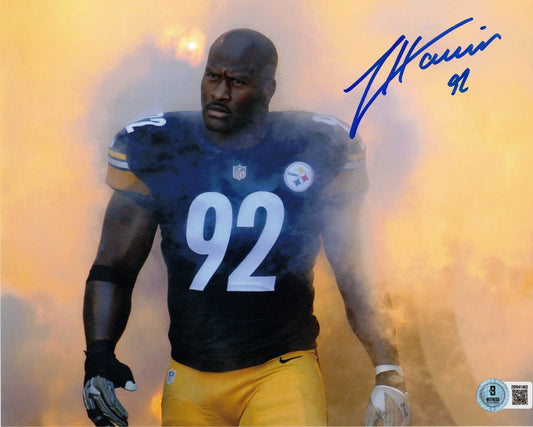 James Harrison Autographed Hand Signed 8x10 Pittsburgh Steelers Photo - Beckett COA