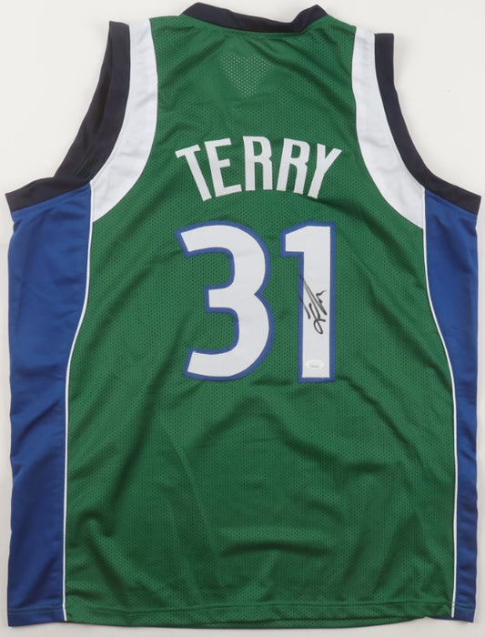 Jason Terry Autographed Hand Signed Custom Dallas Mavericks Jersey - JSA COA