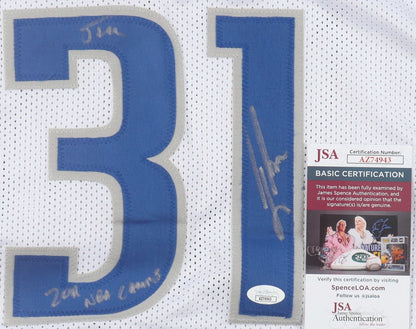 Jason Terry Autographed Hand Signed Custom Dallas Mavericks Jersey W/ Inscription - JSA COA