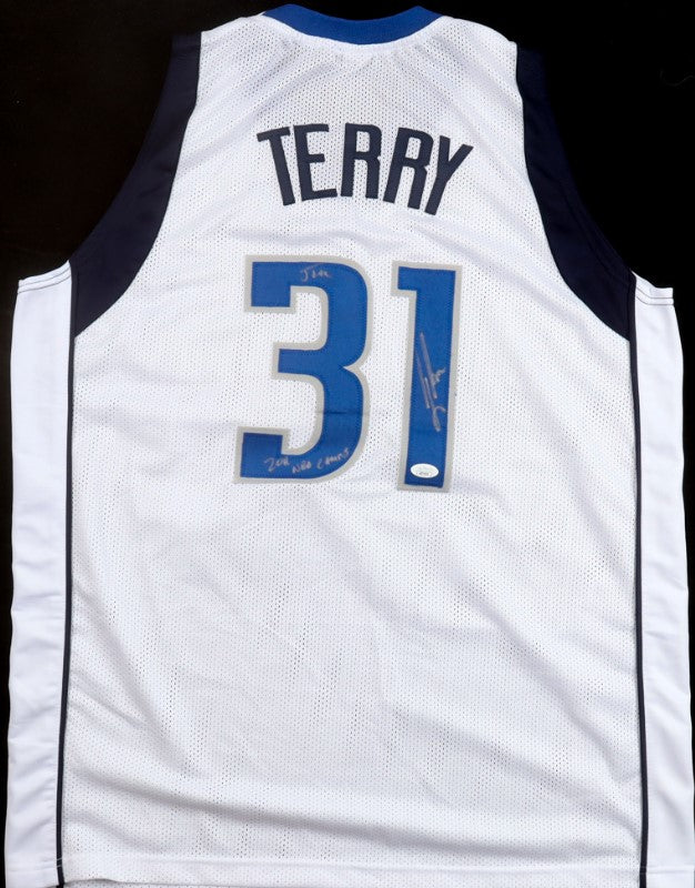 Jason Terry Autographed Hand Signed Custom Dallas Mavericks Jersey W/ Inscription - JSA COA