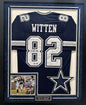 Jason Witten Autographed Hand Signed Custom Framed Dallas Cowboys Jersey - Beckett COA