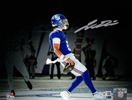 Jaxson Dart Autographed Hand Signed 8x10 New York Giants Photo - Fanatics COA