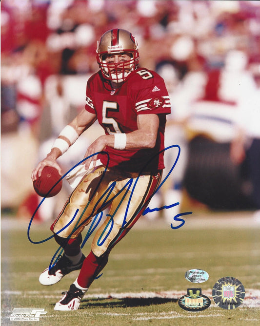 Jeff Garcia Autographed Hand Signed Vertical 8x10 49ers Photo