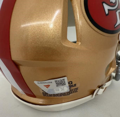 Jerry Rice Autographed Hand Signed San Francisco 49ers Mini Helmet - Fanatics COA