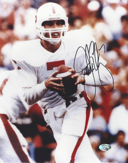 John Elway Autographed Hand Signed Vertical 8x10 Stanford Photo