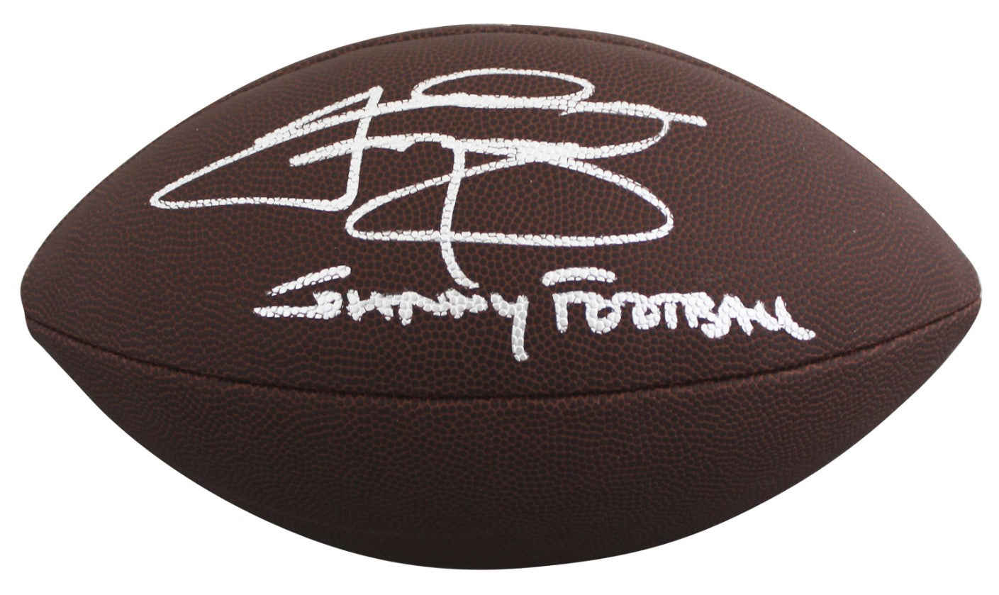 Johnny Manziel Autographed Hand Signed Football W/ Insc. - Beckett COA