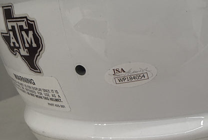 Johnny Manziel Autographed Hand Signed Full Size Replica Texas A&M Aggies Helmet W/ Insc. - JSA COA