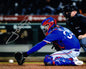 Jonah Heim Autographed Hand Signed 8x10 Texas Rangers Horizontal Photo (Catching) - JSA COA