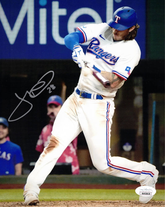 Jonah Heim Autographed Hand Signed 8x10 Texas Rangers Vertical Photo - JSA COA