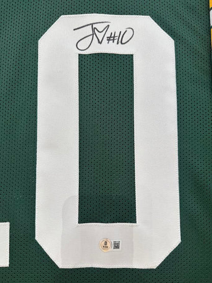 Jordan Love Autographed Hand Signed Custom Framed Green Bay Packers Jersey - Beckett COA