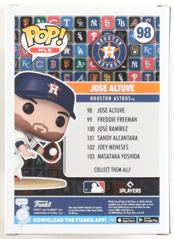 Jose Altuve Autographed Hand Signed Funko Pop #98 - Beckett COA