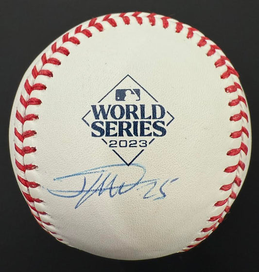Jose Leclerc Autographed Hand Signed World Series Baseball - Fanatics COA