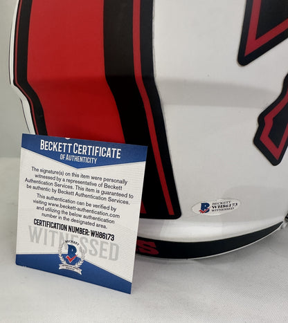 Josh Allen Autographed Hand Signed Full Size Replica Buffalo Bills Helmet - Beckett COA