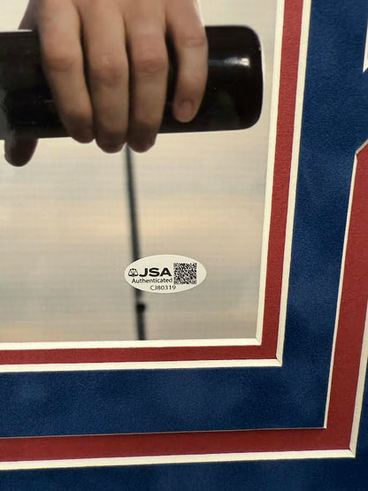 Josh Hamilton Autographed Hand Signed Custom Framed 16x20 Texas Rangers Photo - JSA COA