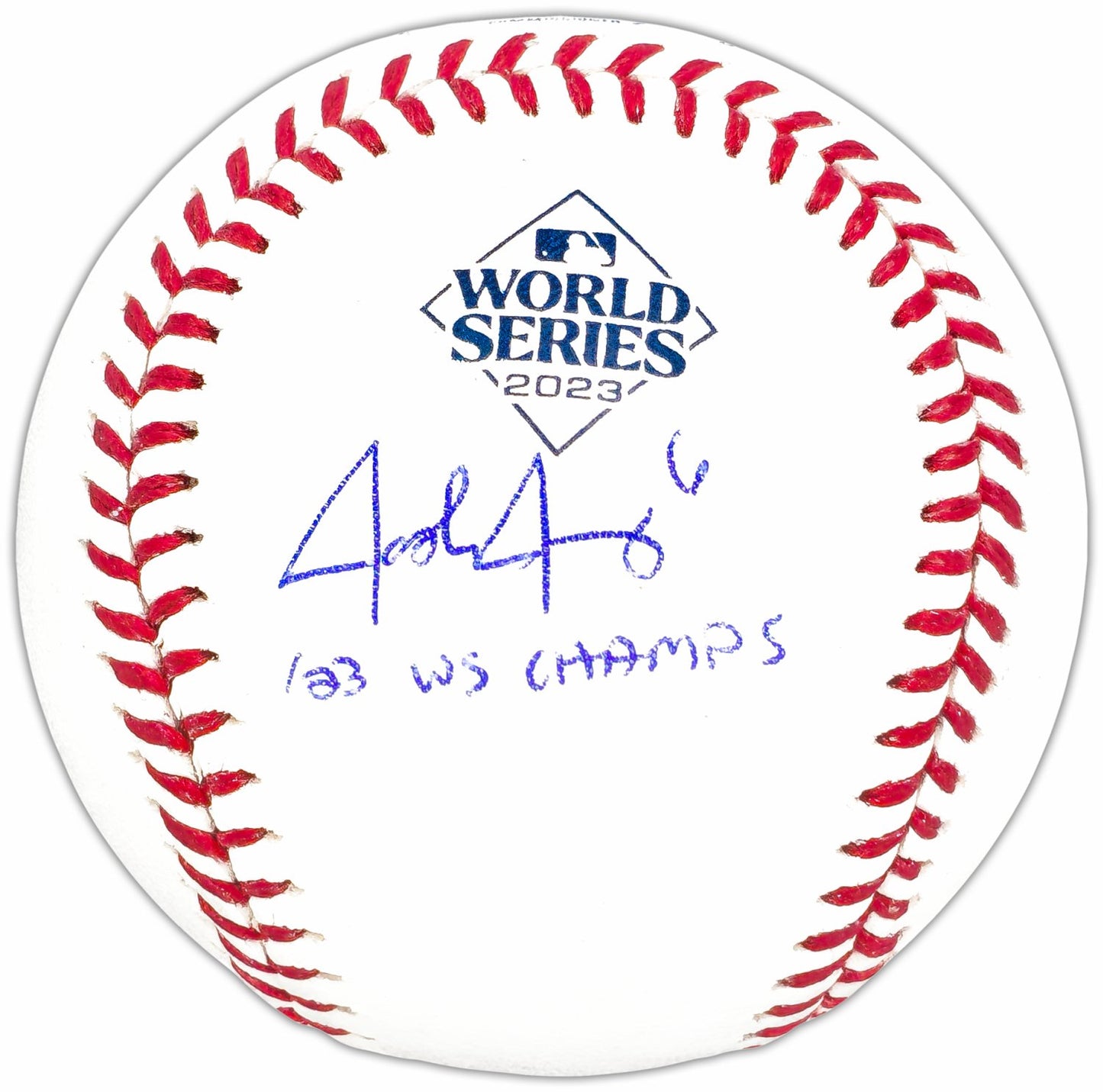 Josh Jung Autographed Hand Signed World Series Ball