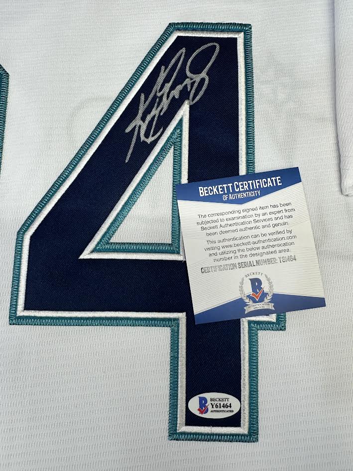 Ken Griffey Jr. Autographed Hand Signed Custom Framed Seattle Mariners Jersey - Beckett COA