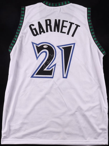 Kevin Garnett Autographed Hand Signed Custom Minnesota Timberwolves Jersey - JSA COA