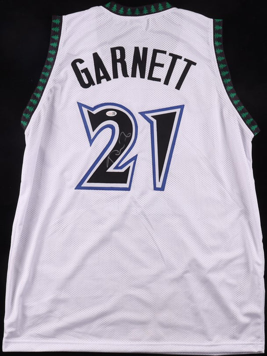 Kevin Garnett Autographed Hand Signed Custom Minnesota Timberwolves Jersey - JSA COA