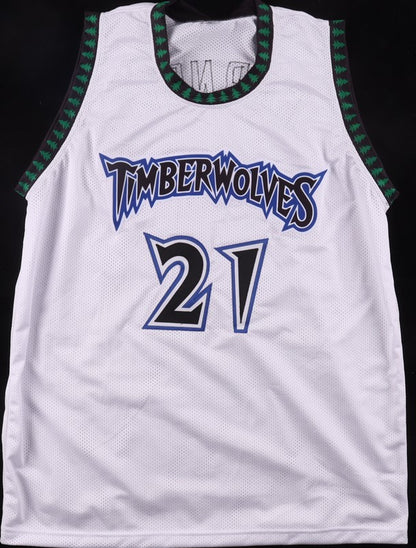 Kevin Garnett Autographed Hand Signed Custom Minnesota Timberwolves Jersey - JSA COA