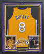 Kobe Bryant Autographed Hand Signed Custom Framed LA Lakers Jersey - PSA/Beckett COA