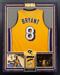 Kobe Bryant Autographed Hand Signed Custom Framed LA Lakers #8 Jersey (Custom Mamba Logo) - PSA/DNA COA