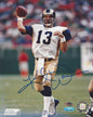 Kurt Warner Autographed Hand Signed Vertical 8x10 Rams Photo - Tristar COA